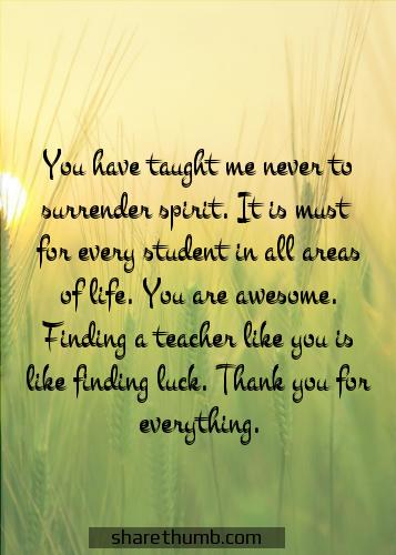 thank you note to students on teachers day
